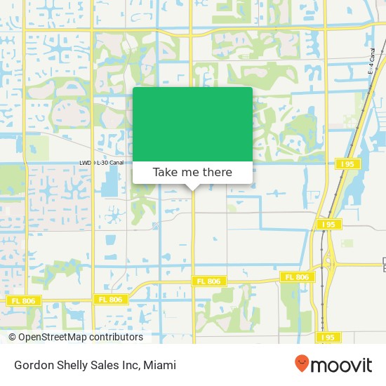 Gordon Shelly Sales Inc map