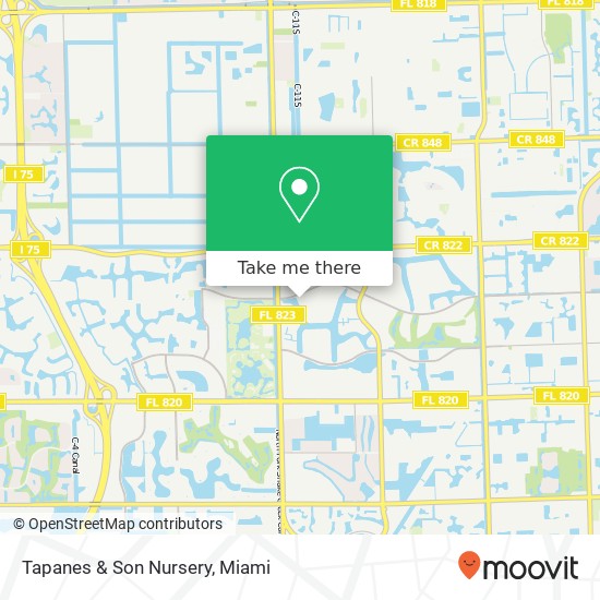 Tapanes & Son Nursery map