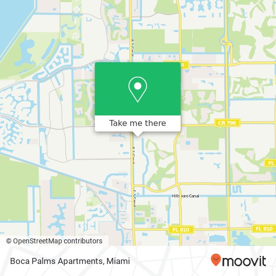 Boca Palms Apartments map