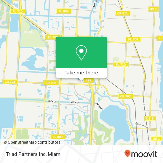 Triad Partners Inc map