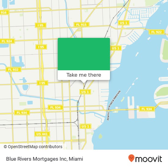 Blue Rivers Mortgages Inc map