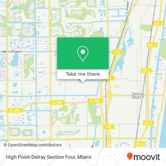 Mapa de High Point-Delray Section Four