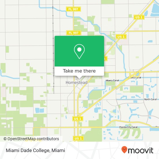 Mapa de Miami Dade College