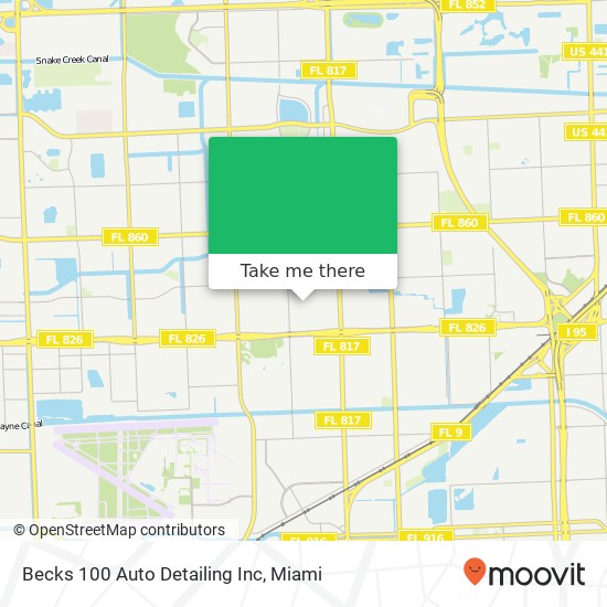 Becks 100 Auto Detailing Inc map