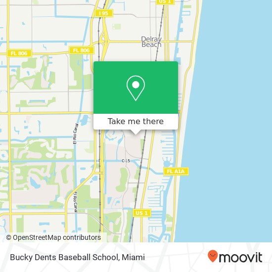 Mapa de Bucky Dents Baseball School