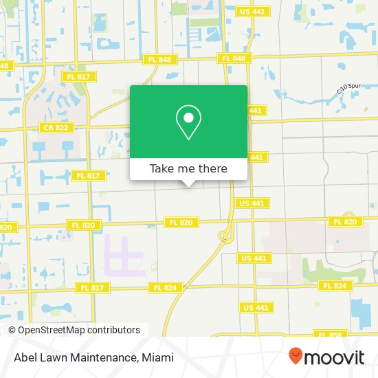 Mapa de Abel Lawn Maintenance