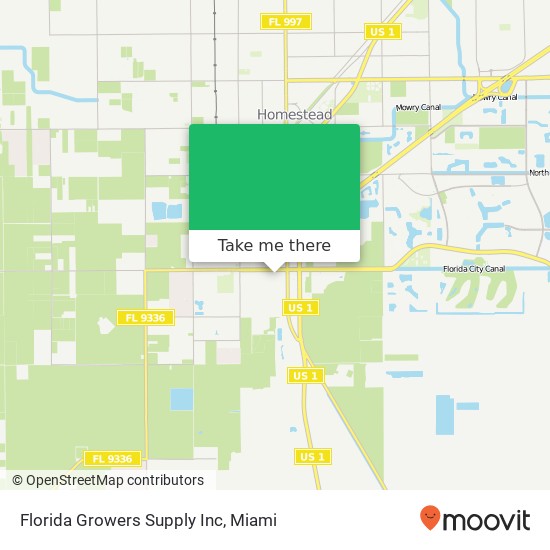 Mapa de Florida Growers Supply Inc