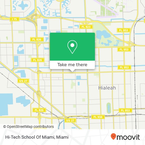 Mapa de Hi-Tech School Of Miami