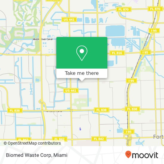 Biomed Waste Corp map