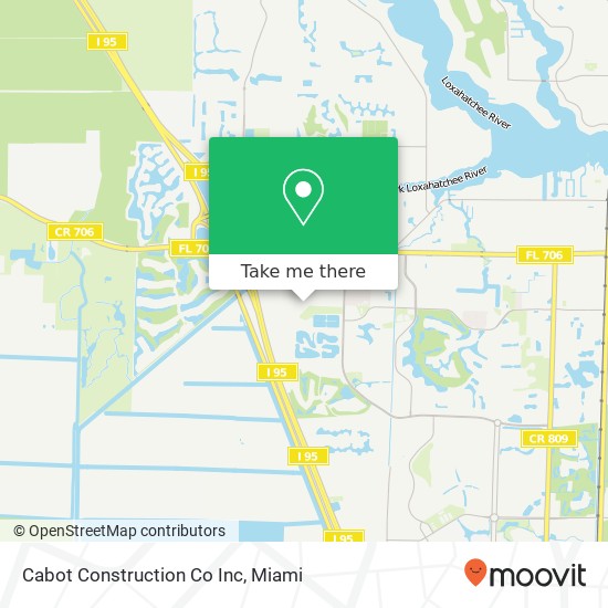Mapa de Cabot Construction Co Inc