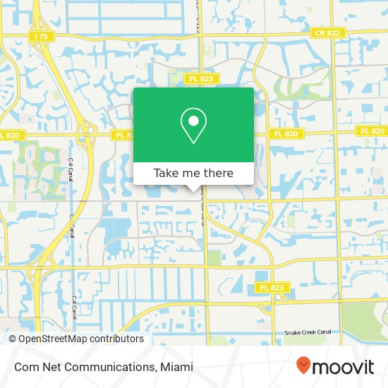 Com Net Communications map