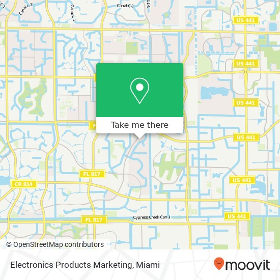 Mapa de Electronics Products Marketing