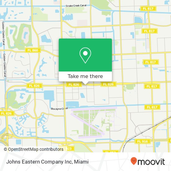 Mapa de Johns Eastern Company Inc