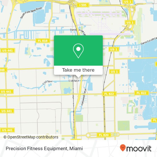 Mapa de Precision Fitness Equipment