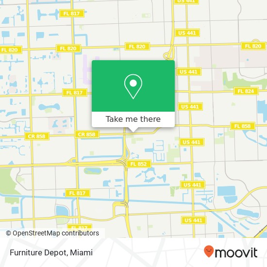 Furniture Depot map