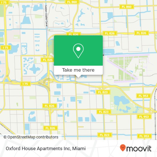 Mapa de Oxford House Apartments Inc