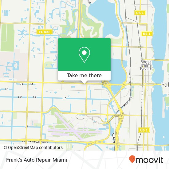 Mapa de Frank's Auto Repair