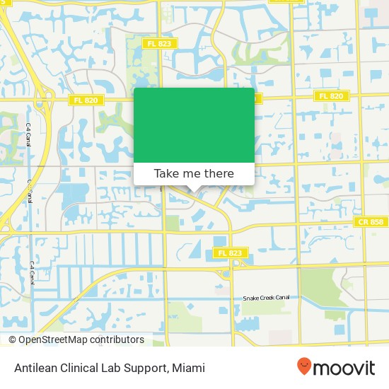 Mapa de Antilean Clinical Lab Support