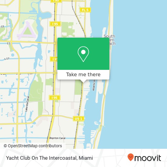 Yacht Club On The Intercoastal map