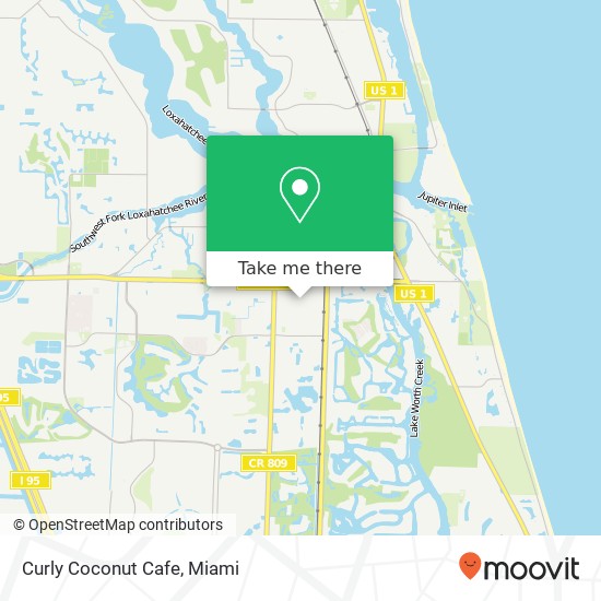 Curly Coconut Cafe map
