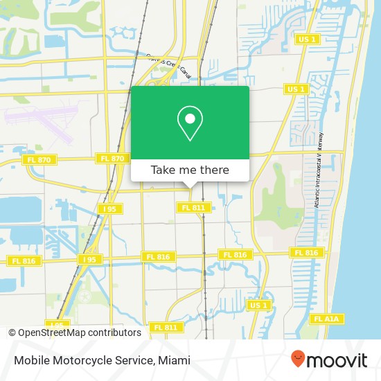 Mobile Motorcycle Service map