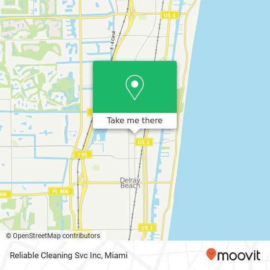 Reliable Cleaning Svc Inc map