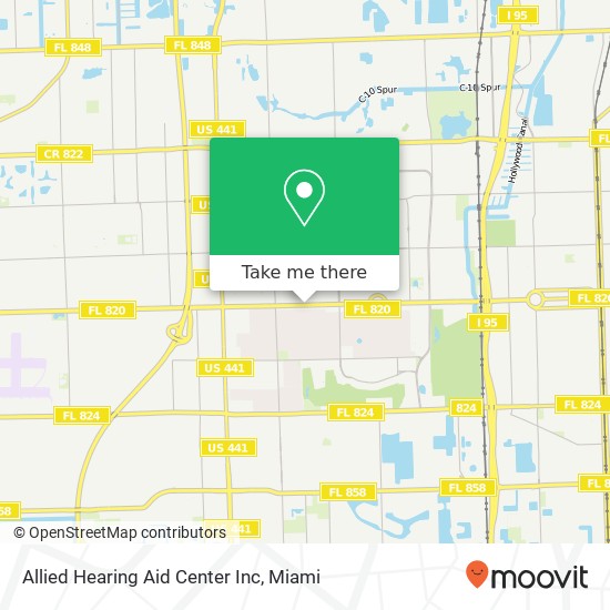 Allied Hearing Aid Center Inc map