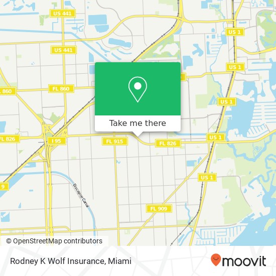 Rodney K Wolf Insurance map