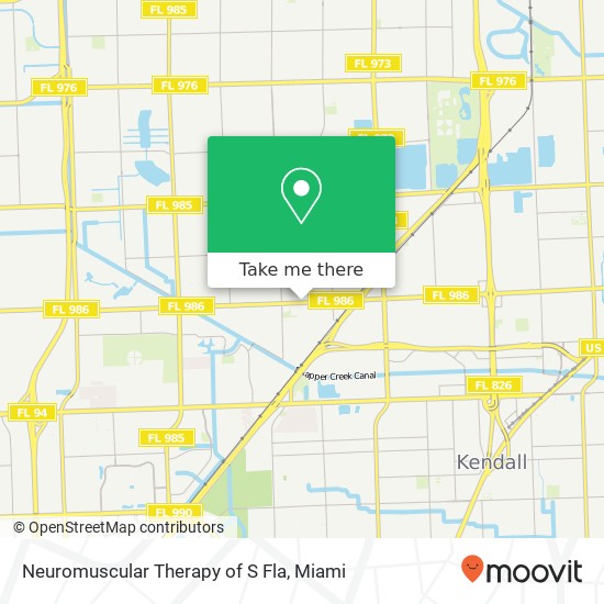 Neuromuscular Therapy of S Fla map