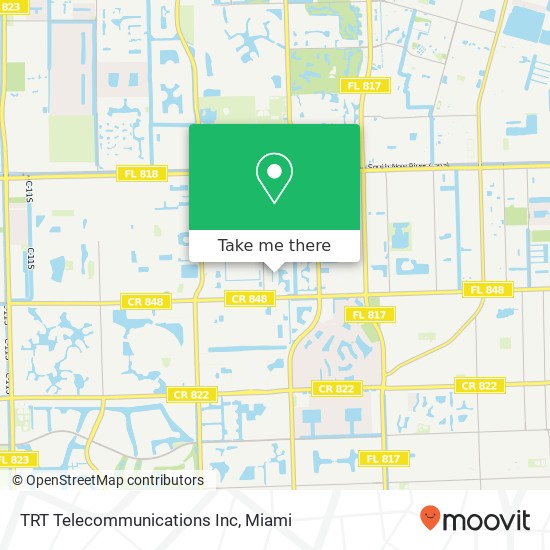 Mapa de TRT Telecommunications Inc