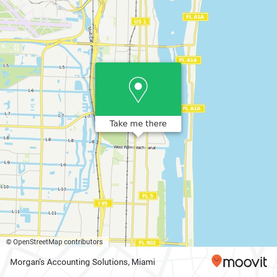 Mapa de Morgan's Accounting Solutions