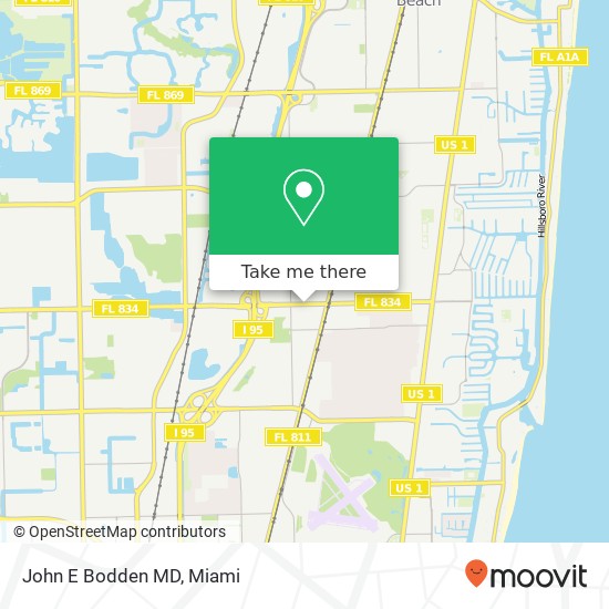 John E Bodden MD map