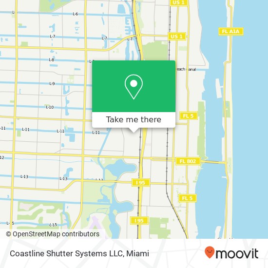 Coastline Shutter Systems LLC map