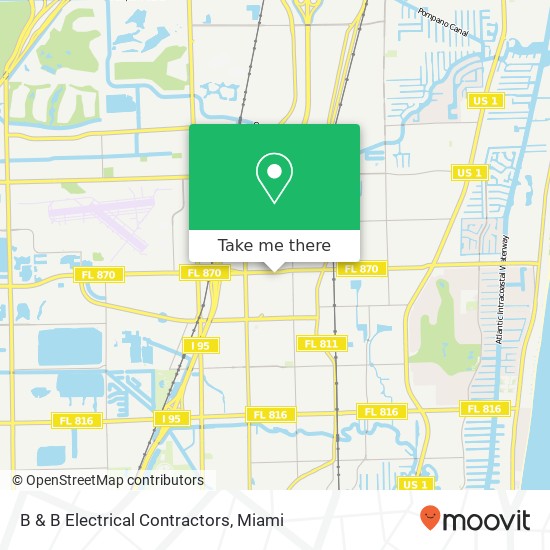 B & B Electrical Contractors map