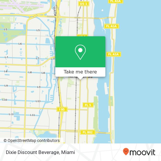 Dixie Discount Beverage map