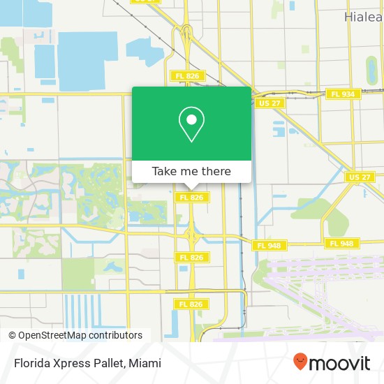 Florida Xpress Pallet map