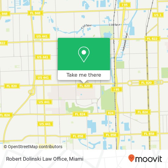 Robert Dolinski Law Office map