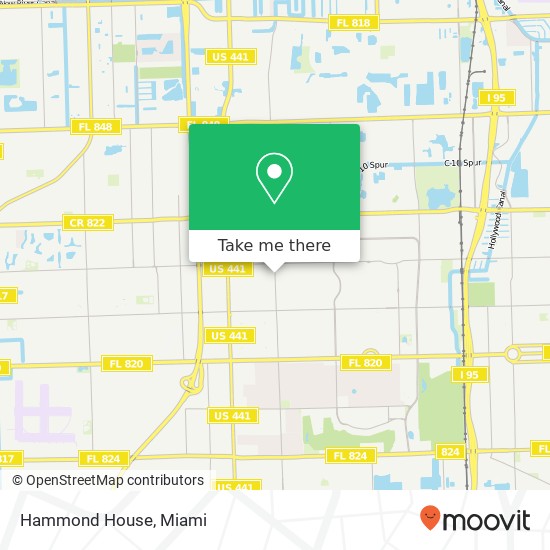 Mapa de Hammond House