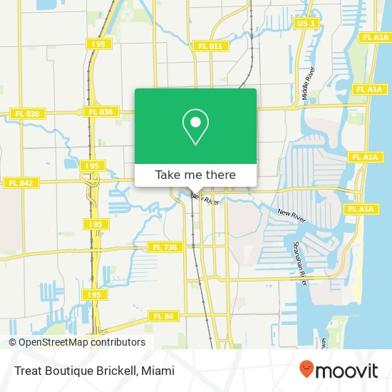 Mapa de Treat Boutique Brickell