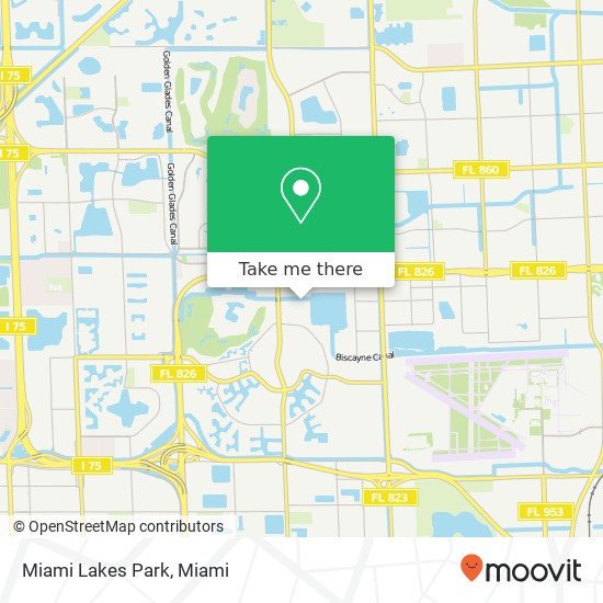 Mapa de Miami Lakes Park