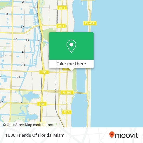 Mapa de 1000 Friends Of Florida