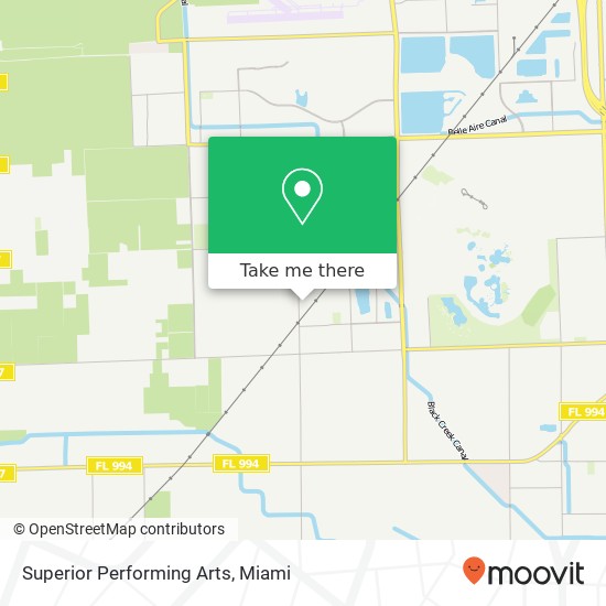 Mapa de Superior Performing Arts