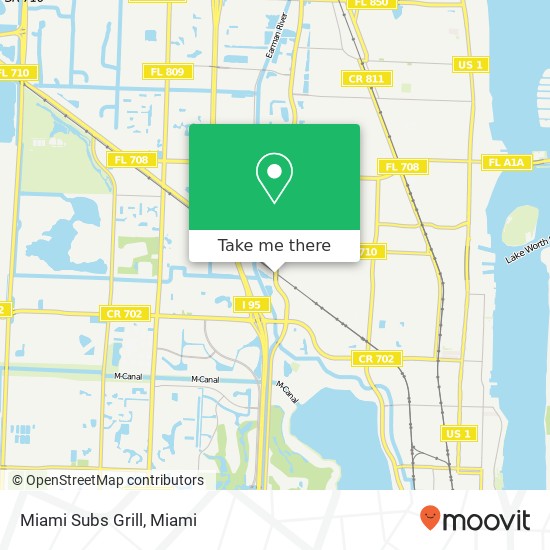 Miami Subs Grill map