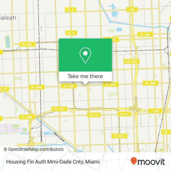 Mapa de Housing Fin Auth Mmi-Dade Cnty