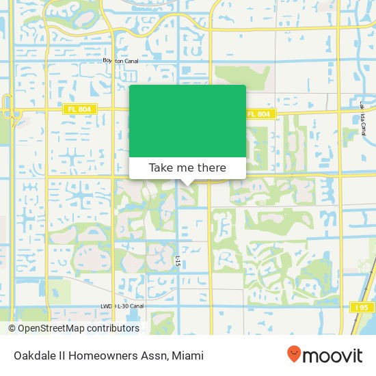 Oakdale II Homeowners Assn map