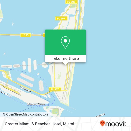 Mapa de Greater Miami & Beaches Hotel