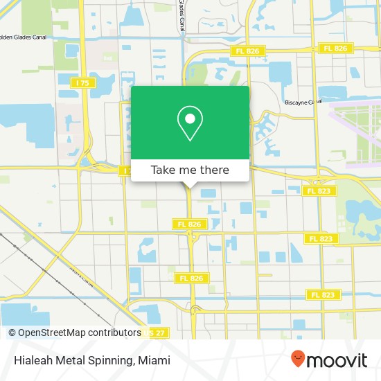 Hialeah Metal Spinning map