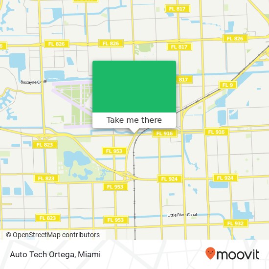 Mapa de Auto Tech Ortega