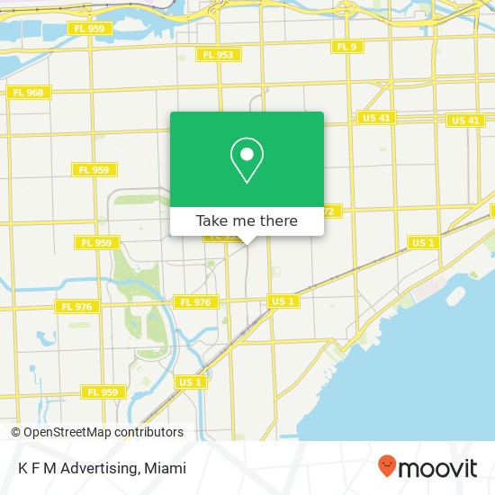 K F M Advertising map