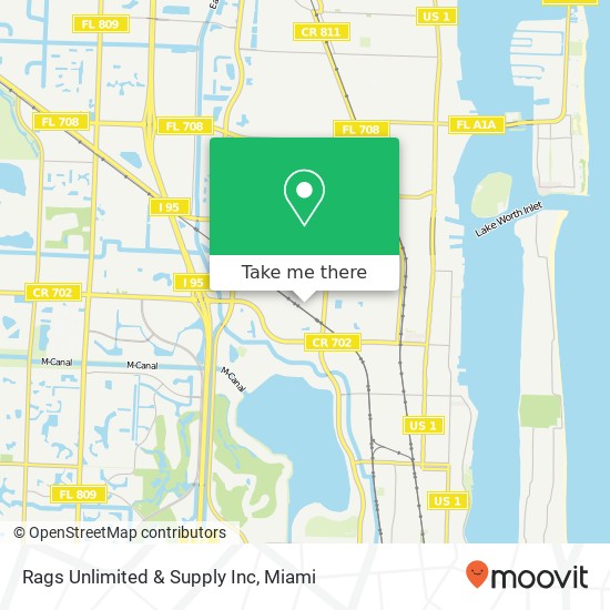 Mapa de Rags Unlimited & Supply Inc